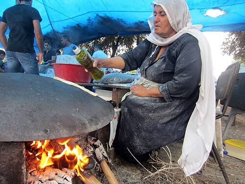 druze pita making